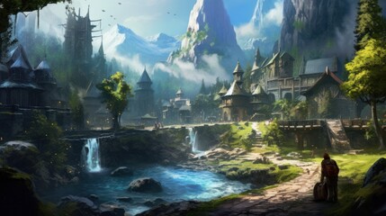 Fantasy RPG Surroundings Game Artwork