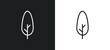 cypress line icon in white and black colors. cypress flat vector icon from cypress collection for web, mobile apps and ui.