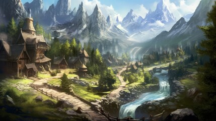 Fantasy RPG Surroundings Game Artwork