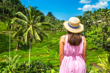 Canvas Print - Tegallalang rice terrace on Bali