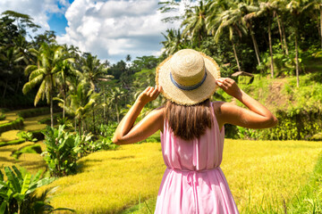 Canvas Print - Tegallalang rice terrace on Bali