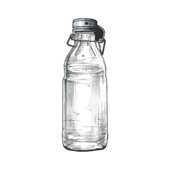 Wall Mural - Transparent plastic bottle with purified water