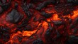 Closeup of molten hot lava, magma