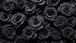 Black roses background