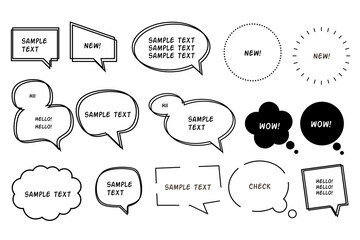 Poster - hold chat bubbles with text