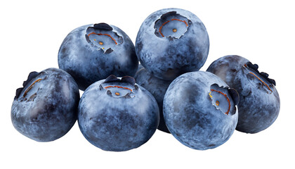 Wall Mural - Blueberry, isolated on white background