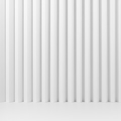Poster - white abstract background of vertical parallel lines pattern, floor, stage mockup for presentation c