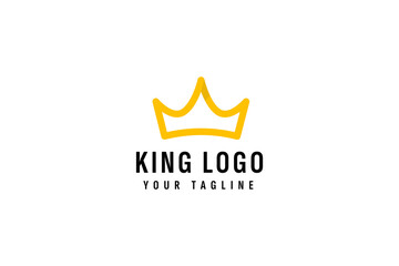 Wall Mural - Crown logo vector icon illustration