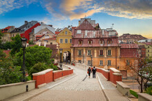 Lublin Old Town At Sunset. Poland