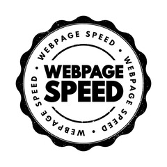Aufkleber - webpage speed text stamp, concept background