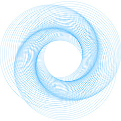 Poster - abstract blue spiral