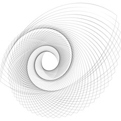 Fototapete - black and white spiral