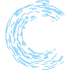 Fototapete - abstract blue background with circles