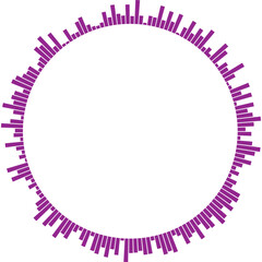 Fototapete - pink frame for your text