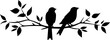 Tree branch bird vector images