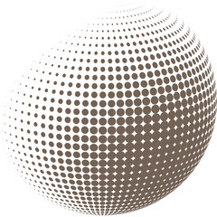 Aufkleber - abstract 3d sphere