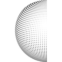 Aufkleber - black and white dots