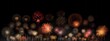 © Corri Seizinger - HAPPY NEW YEAR 2024 - Festive firework silvester New Year's Eve Party background banner greeting card - Colorful fireworks pyrotechnics in the dark black night (Generative Ai).