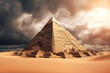 Generative AI.
Egyptian pyramids photo backgrounds