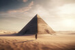 Generative AI.
Egyptian pyramids photo backgrounds