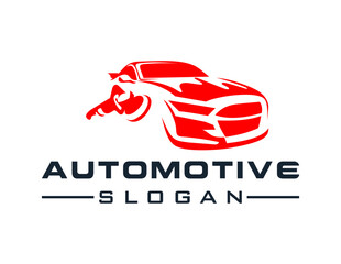 Leinwandbilder - Logo about Automotive and Car on a white background. created using the CorelDraw application.