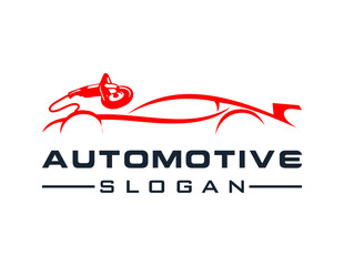 Leinwandbilder - Logo about Automotive and Car on a white background. created using the CorelDraw application.