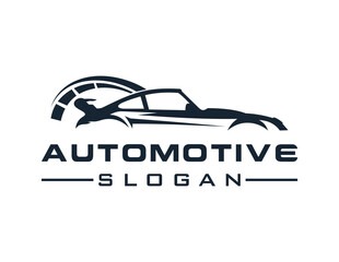 Leinwandbilder - Logo about Automotive and Car on a white background. created using the CorelDraw application.