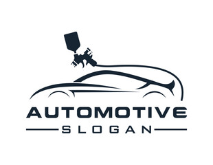 Leinwandbilder - Logo about Automotive and Car on a white background. created using the CorelDraw application.
