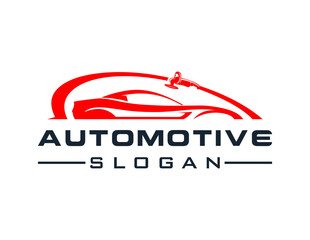 Leinwandbilder - Logo about Automotive and Car on a white background. created using the CorelDraw application.