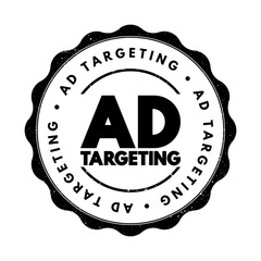 Poster - ad targeting - form of advertising, that is directed towards an audience with certain traits, text c