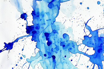 paint, splash, ink, water, watercolor, color, drop, art, illustration, blue, vector, spot