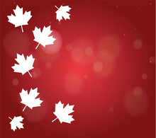 1st July Happy Canada Day. Vector Illustration Design. Banner Design	