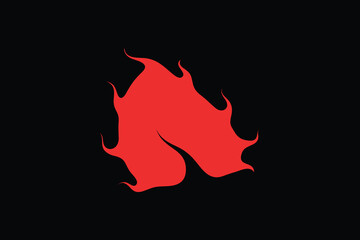 Fototapete - Fire logo with letter A. This logo was created using letter A elements and Fire icon in a simple and unique style. So that this logo is easy to remember and apply in various media.
