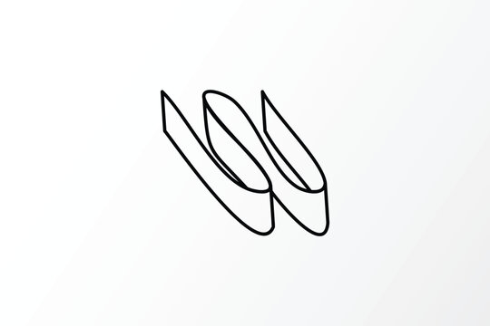 Paper logo with letter W. This logo was created using letter W and paper icon elements in a simple and elegant style. This logo is easy to remember and can be applied in various media.