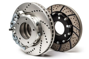 Poster - brake repair isolated on white background. AI generated