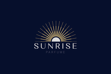Minimal sun logo, Solar logotype, Minimalistic, Simple, Round, line, outline, Energy, Minimal, Celestial logo design