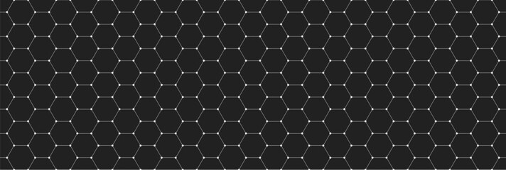 Wall Mural - hexagon geometric pattern. seamless hex background. abstract honeycomb cell. vector illustration. design for the background flyers, ad honey, fabric, clothes, texture, textile pattern