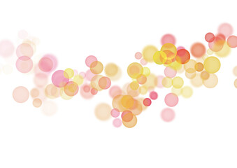 Poster - Abstract golden shining bokeh on transparent background