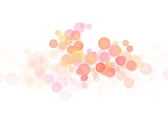 Poster - Abstract golden shining bokeh on transparent background