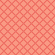 Abstract Seamless Geometric Pattern Red Square On Red Background.