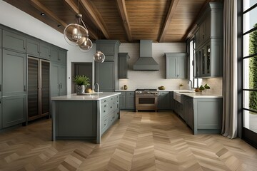 interior of a kitchen