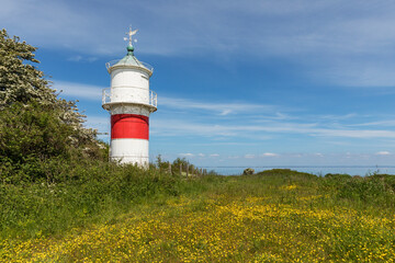 Wall Mural - Tranerodde lighthouse, Als. Denmarkl