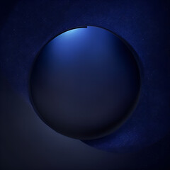Wall Mural - abstract background with  - Dark Blue and Black Circle Background - Generative AI