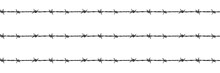 Hand Drawn Barb Wire (black Pencil) - Tileabe/seamless Pattern