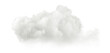 Peaceful white cloud hovering on transparent backgrounds 3d rendering png