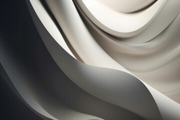 Backdrop with wavy forms in neutral colors