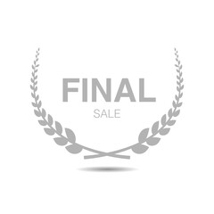 Wall Mural - final sale vector laurel wreath label set