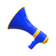 Loudspeaker megaphone scene 3d icon 3d render