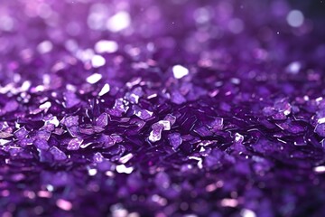 Poster - purple glitter background. generated by AI.
