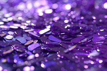 Poster - purple glitter background. generated by AI.